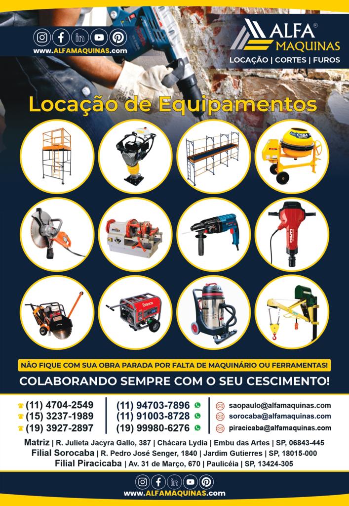 Logo da empresa ALFA MAQUINAS LOCACAO E SERVICOS - EIRELI